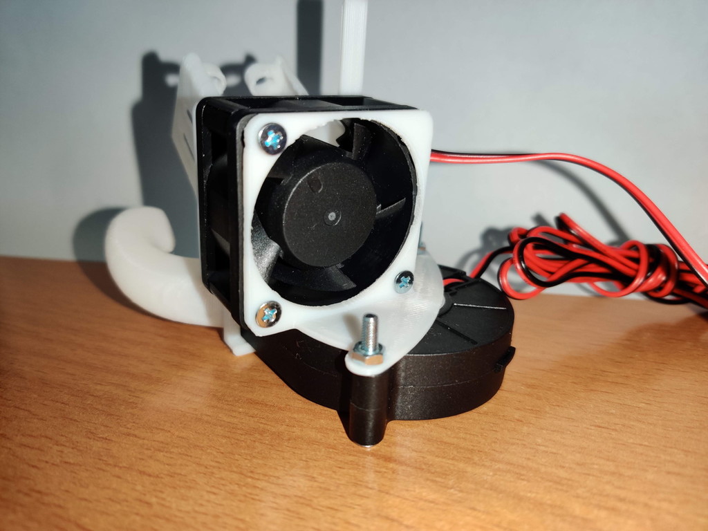 5015 fan bracket for 40mm fans for the Mini-Me hotend duct