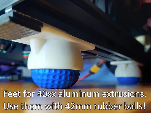 Ender 3 feet for 42mm rubber or foam balls