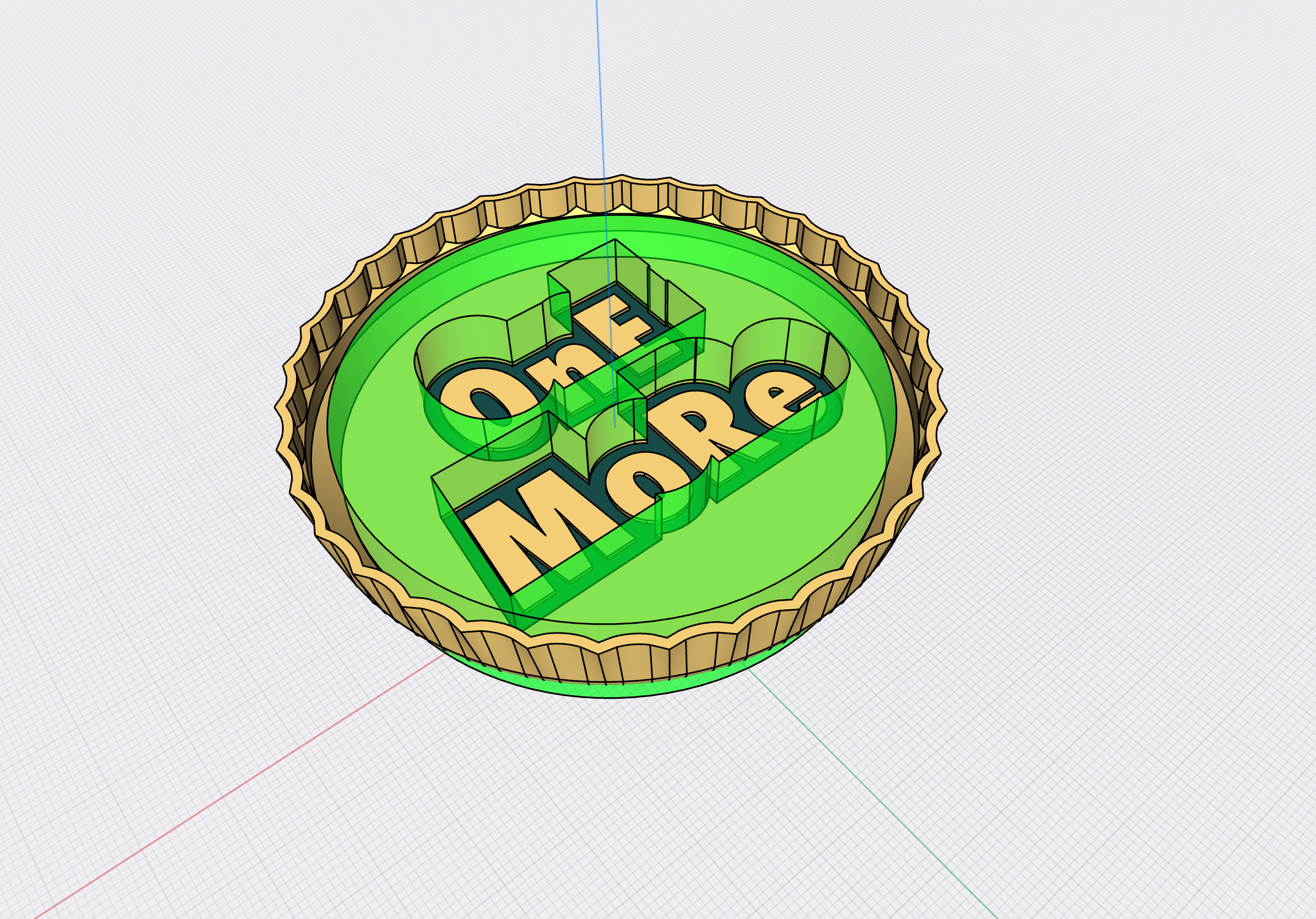 Miniatura 2 do modelo 3D Beer Cap Coaster