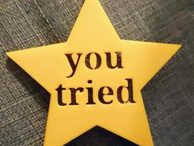 you tried - ornament