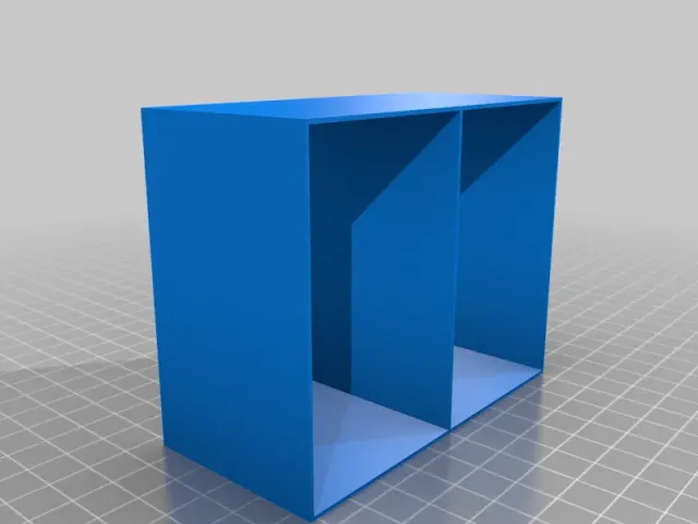 Wood grain open ended box