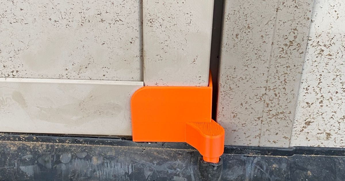 Plastic shed door hinge by Jeff Download free STL model