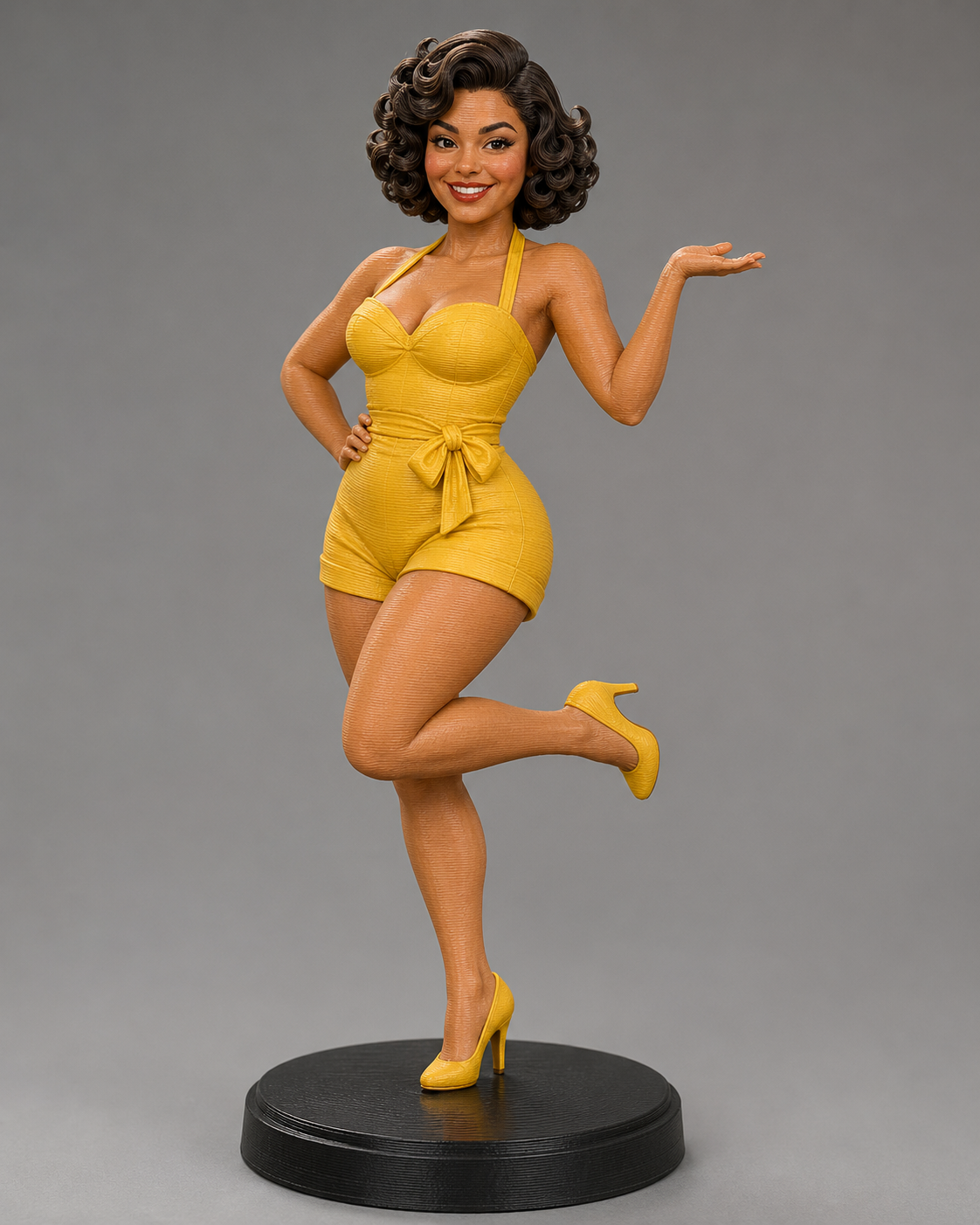 PinUp Girl yellow Bikini/PinUp Mädchen gelb Bikini