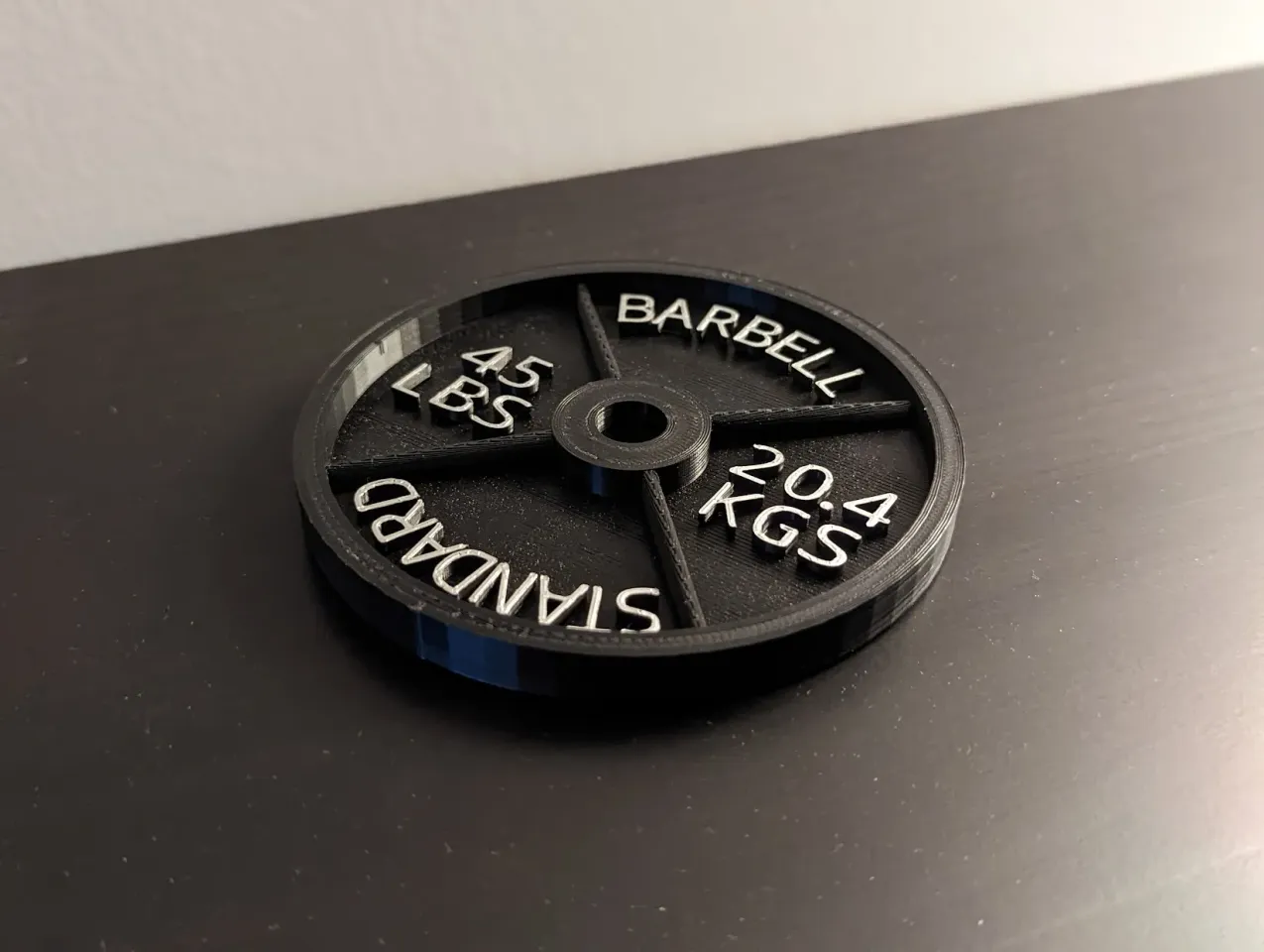 Standard Barbell 45lb Plate Coaster by potatopirate Download