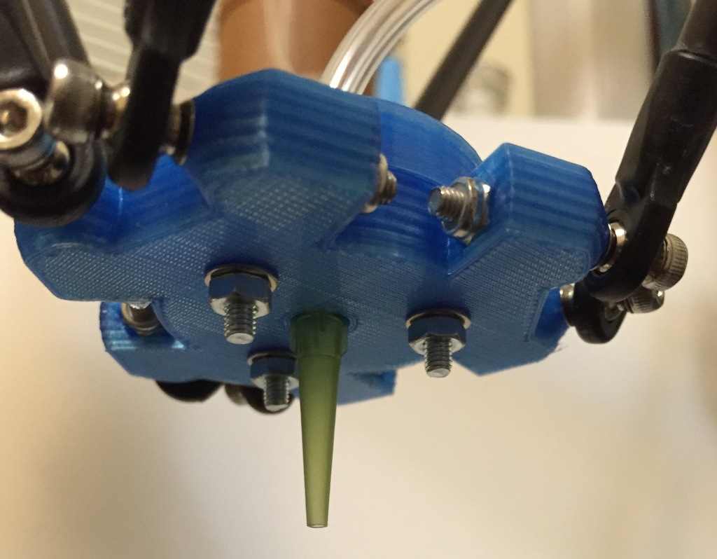 Paste extruder tip mount for Kossel Mini