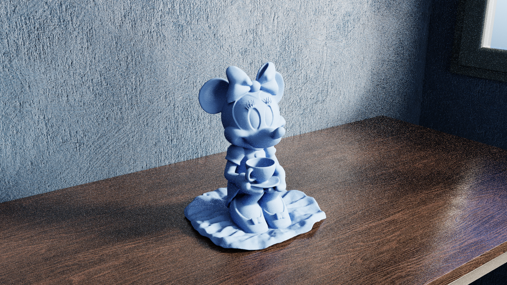 Miniatura 7 do modelo 3D Sitting Minnie Mouse