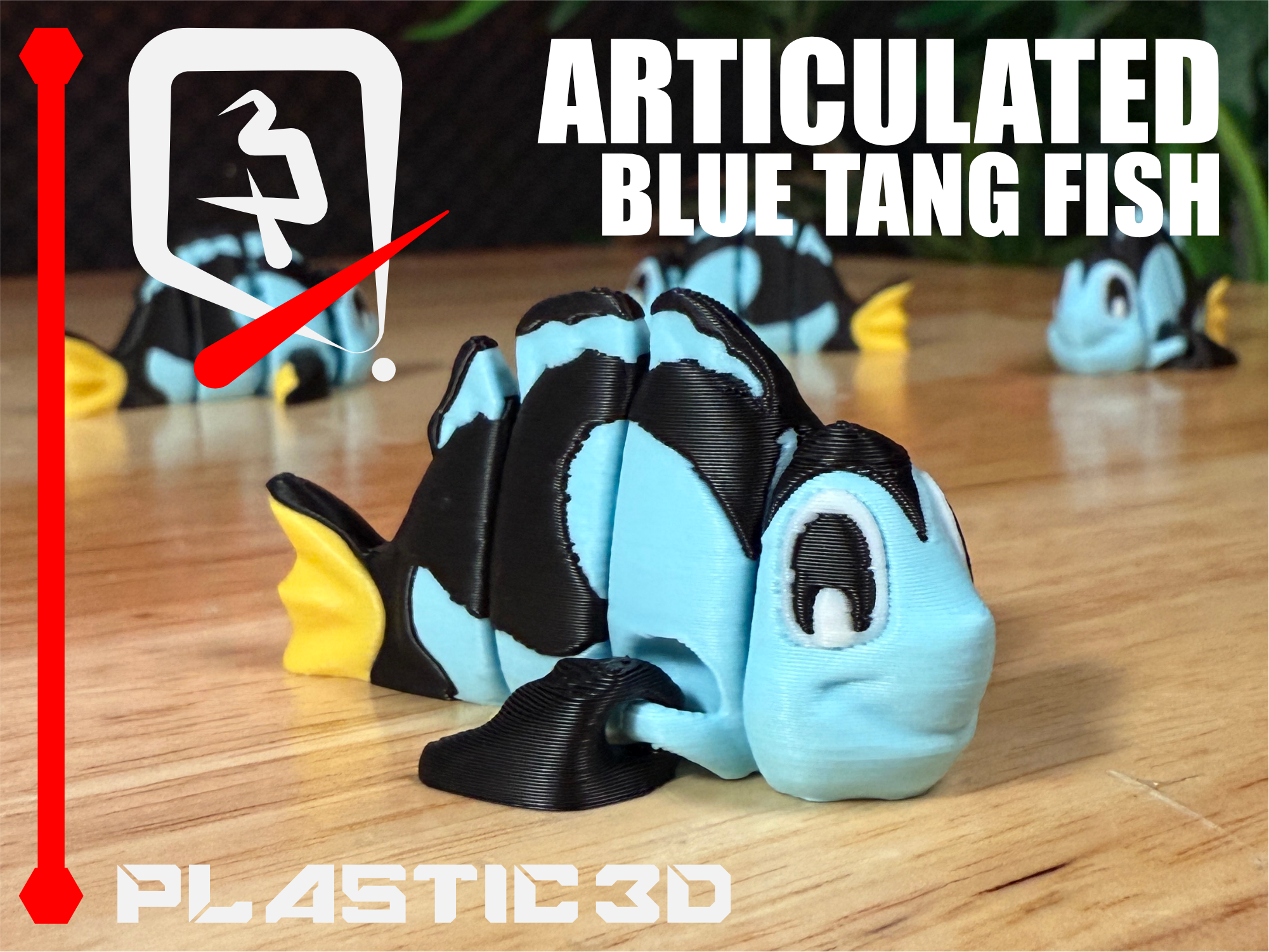 Articulated Blue Tang Fish — The Deep Sea Swimmer