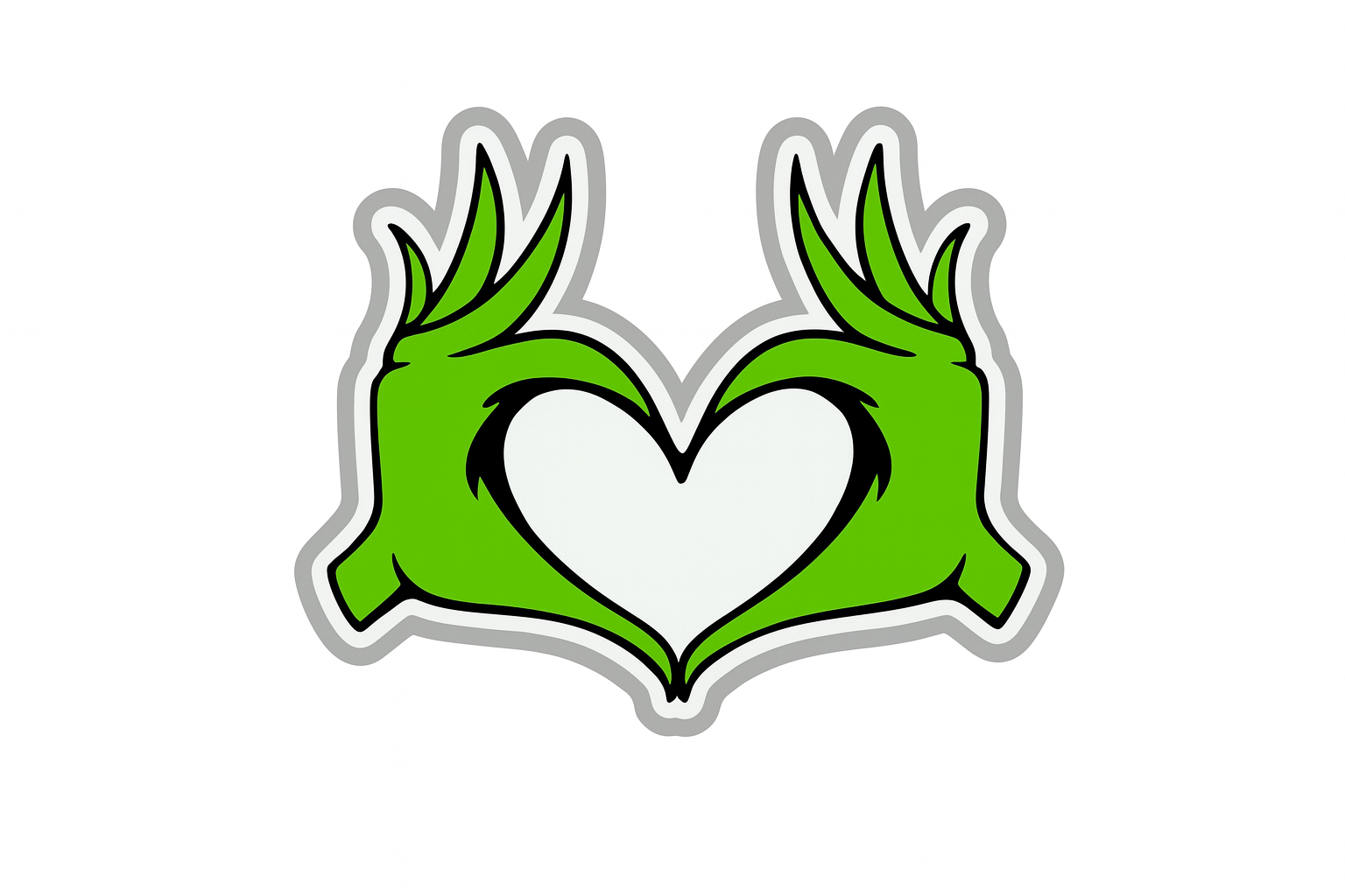 Grinch Hands Cookie Cutter