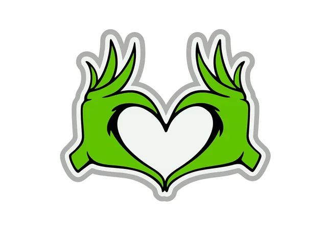 Grinch Hands Cookie Cutter