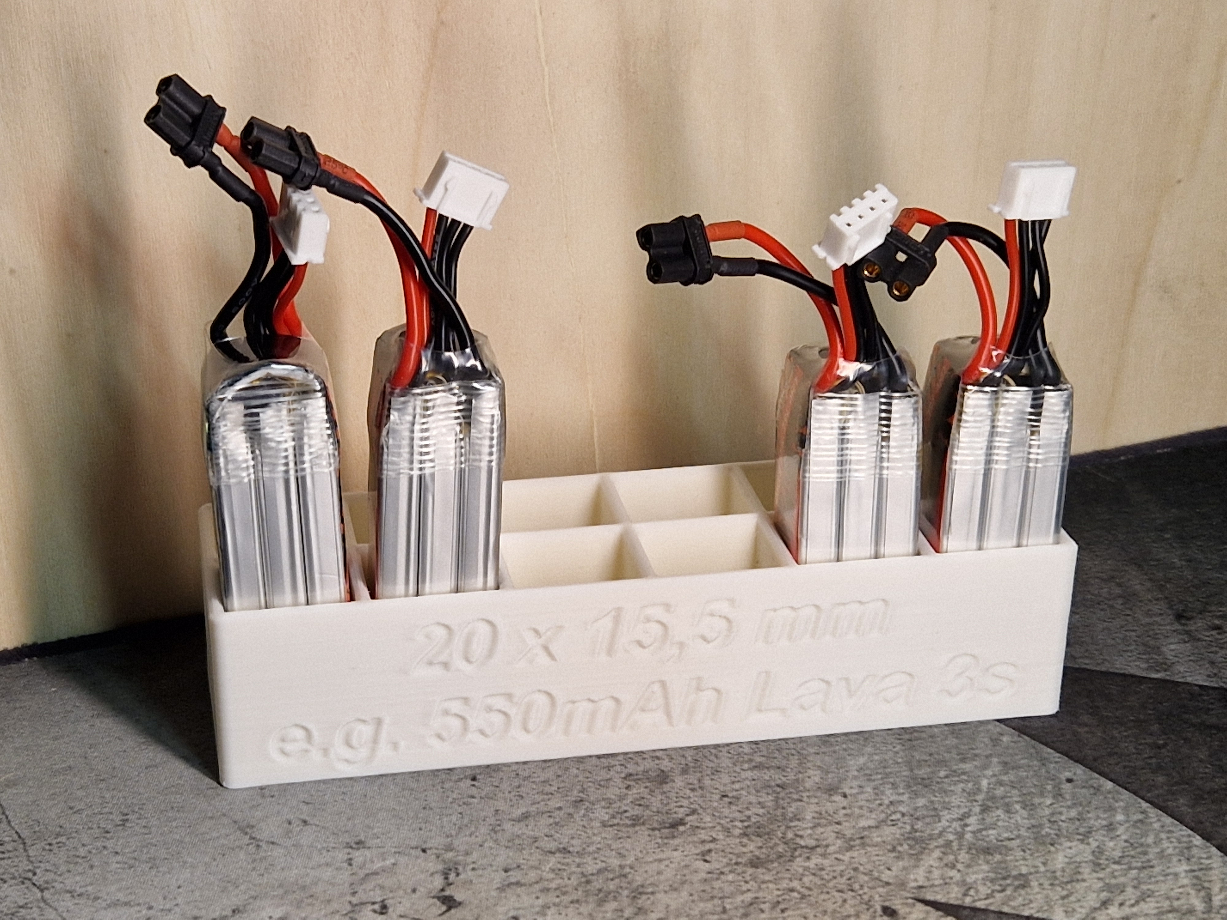 Battery Holder for Lava 3S 450mAh / 550mAh LiPo batteries