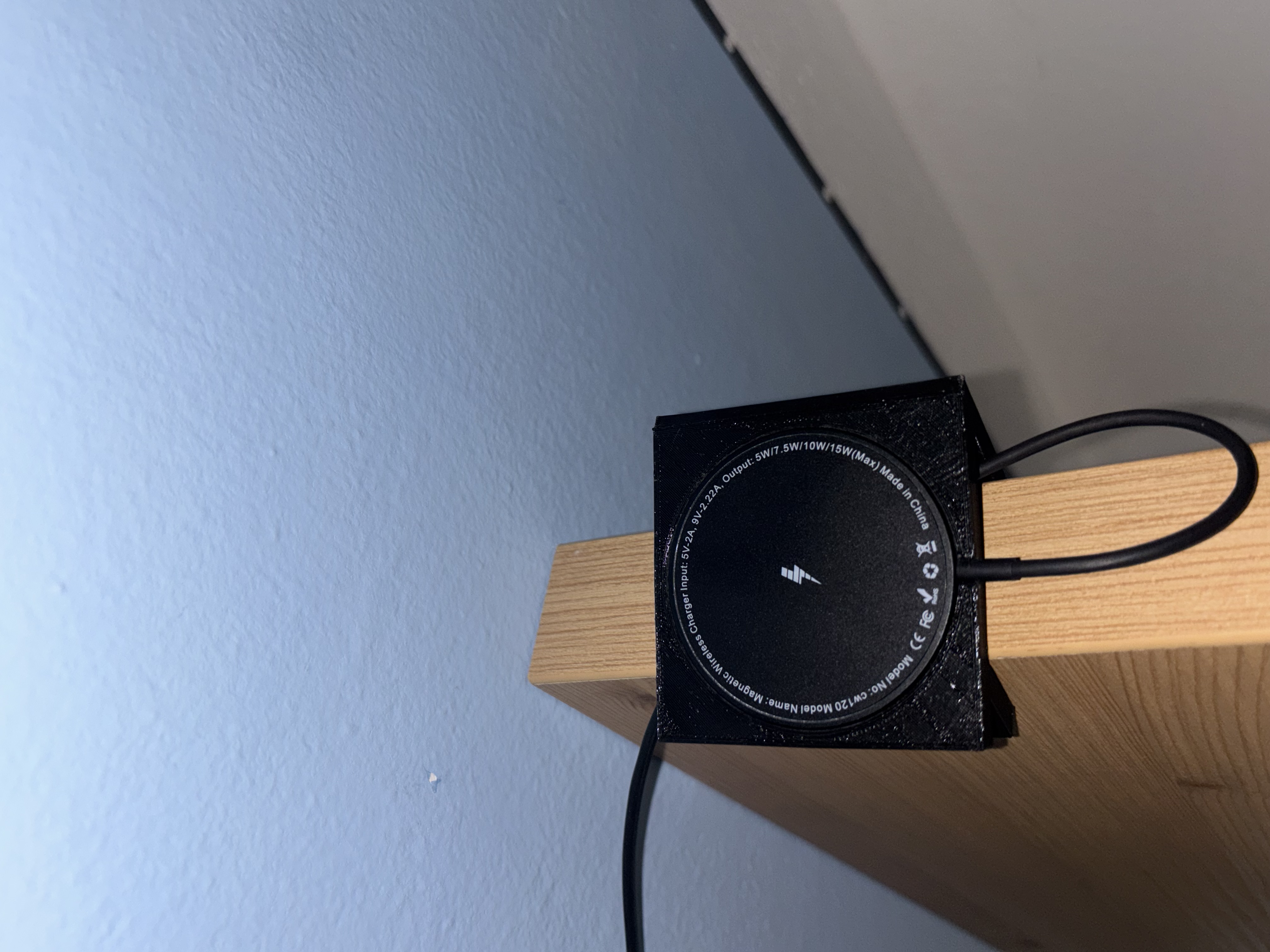MagSafe charger on shelf