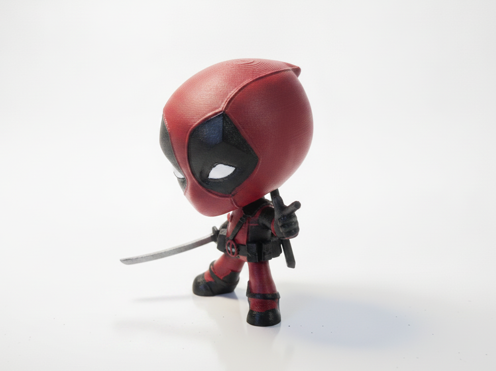 Chibi Deadpool Pointing Figurine 3D Printable