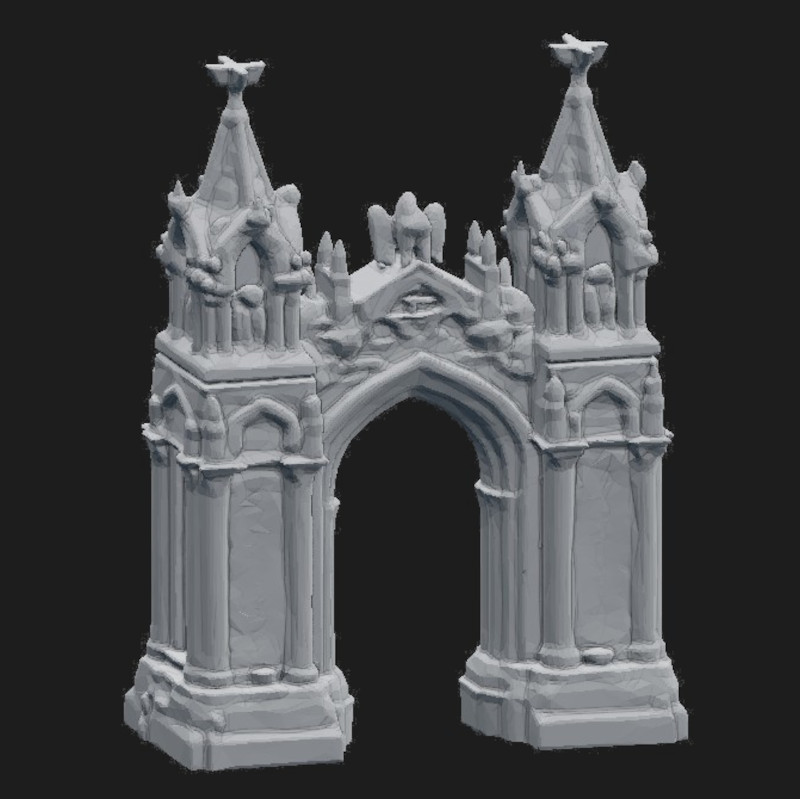 Graveyard entrance Gate FDM nosupport Terrain