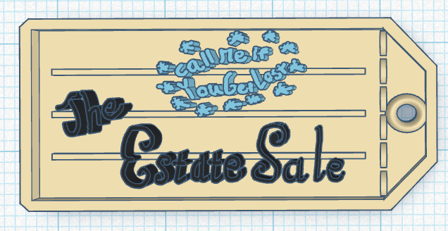 Call Me If You Get Lost The Estate Sale-keychain or luggage tag