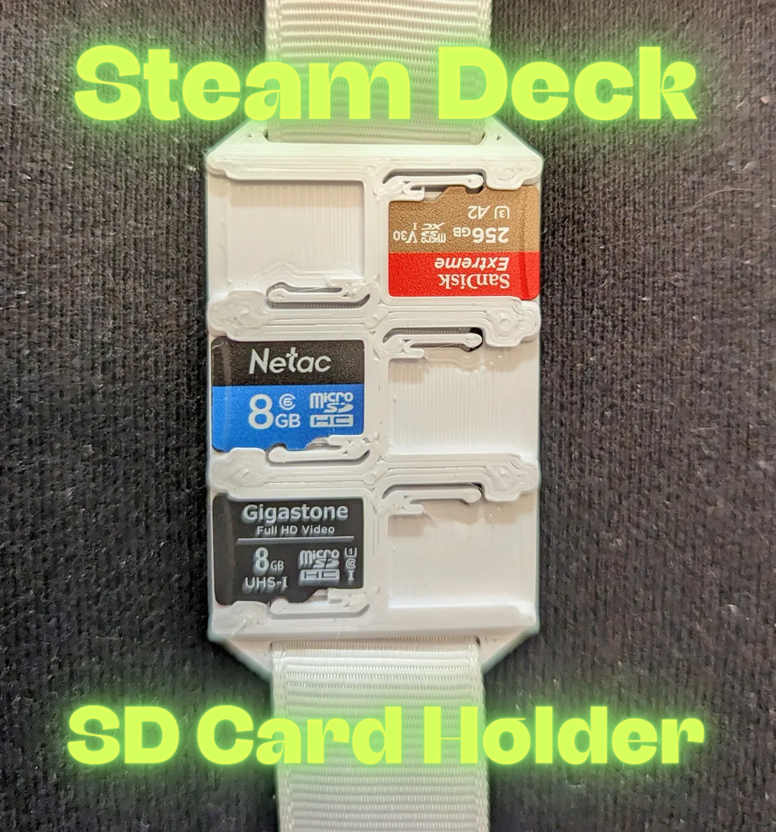 Steam Deck Secure MicroSD Card Holder (6 Slots)