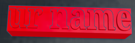 name tag