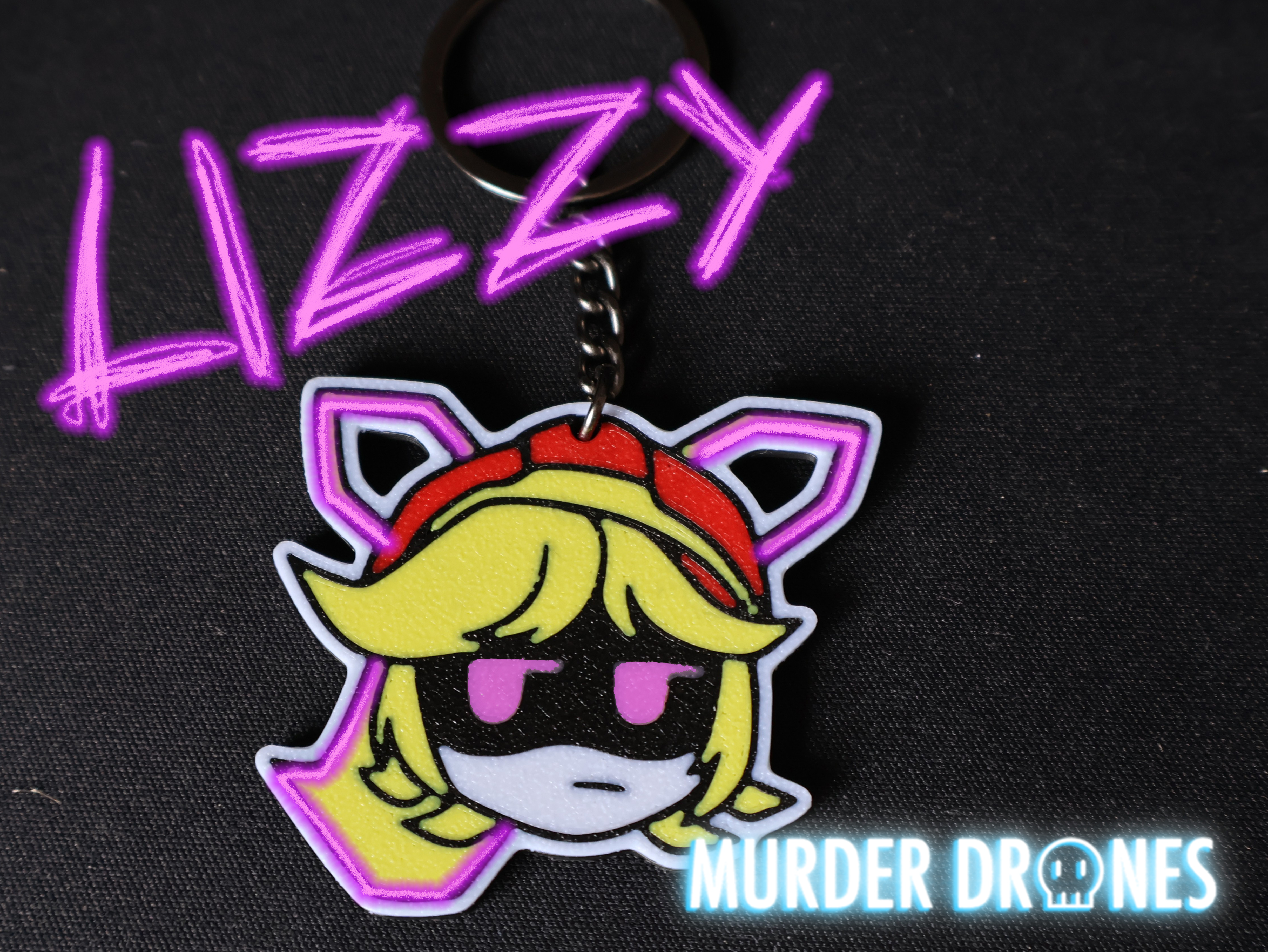 Lizzy Keychain Murder Drones Glitch pin