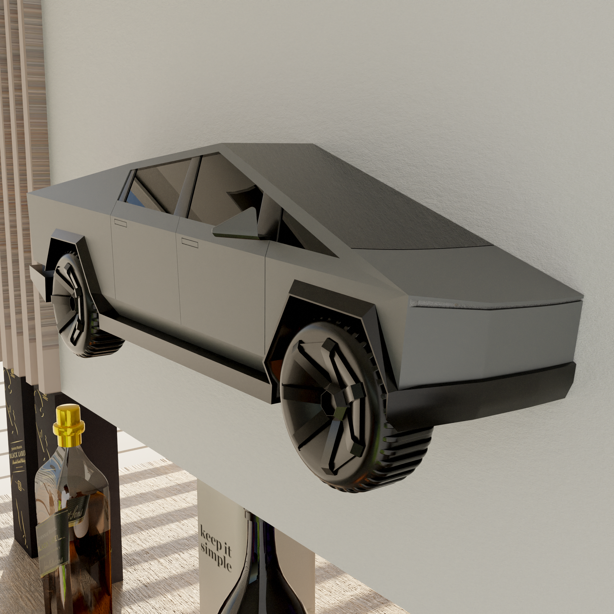 Tesla Cybertruck Wall-mounted