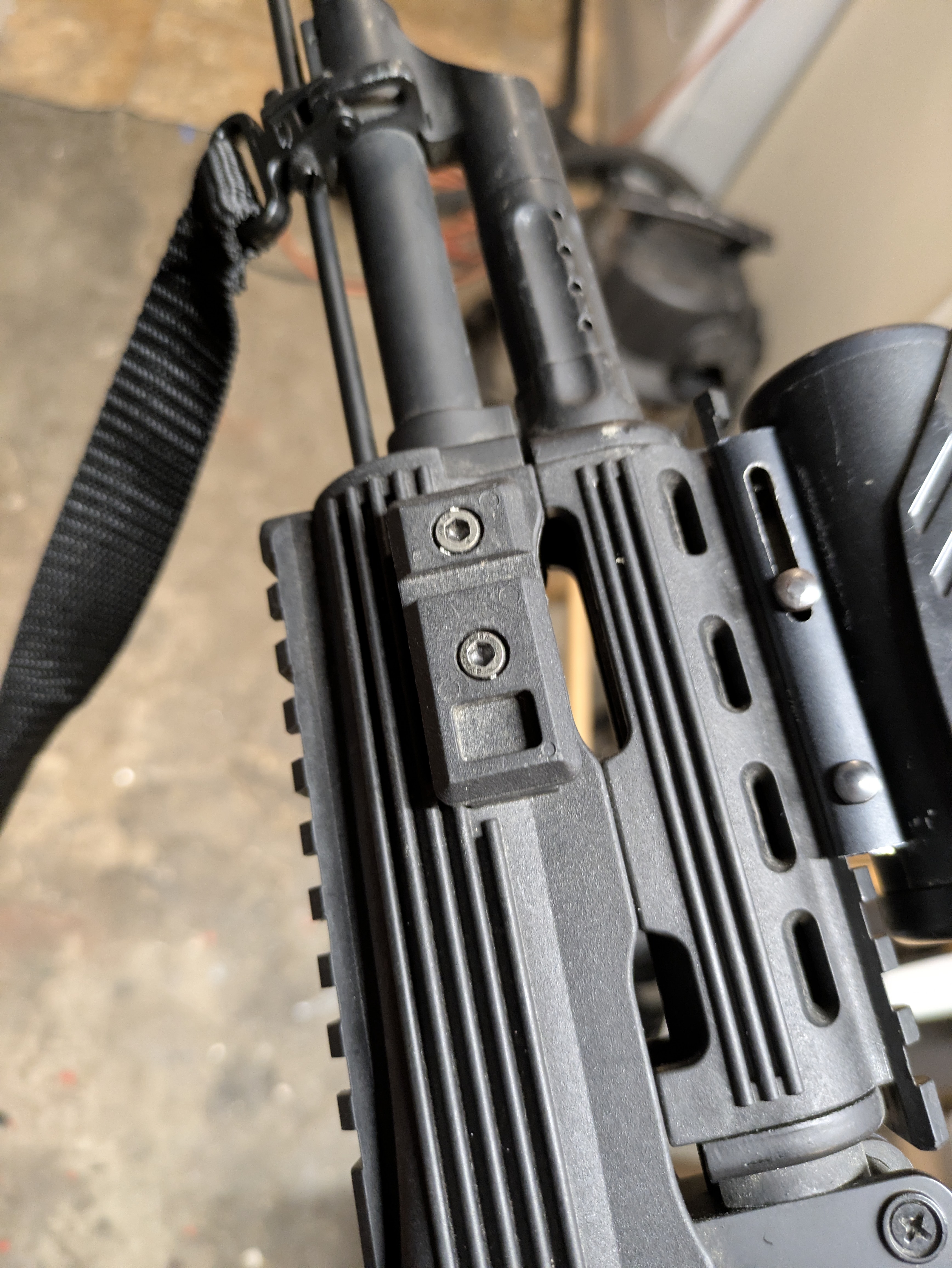 Airsoft Full picatinny rail for red star full metal 47ris 3D model