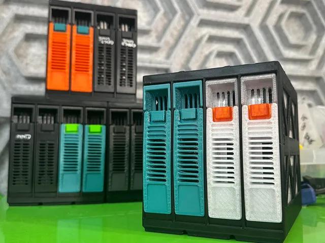 Gridfinity Rack for Rosewill RSV-Series Hard Disk Sleds
