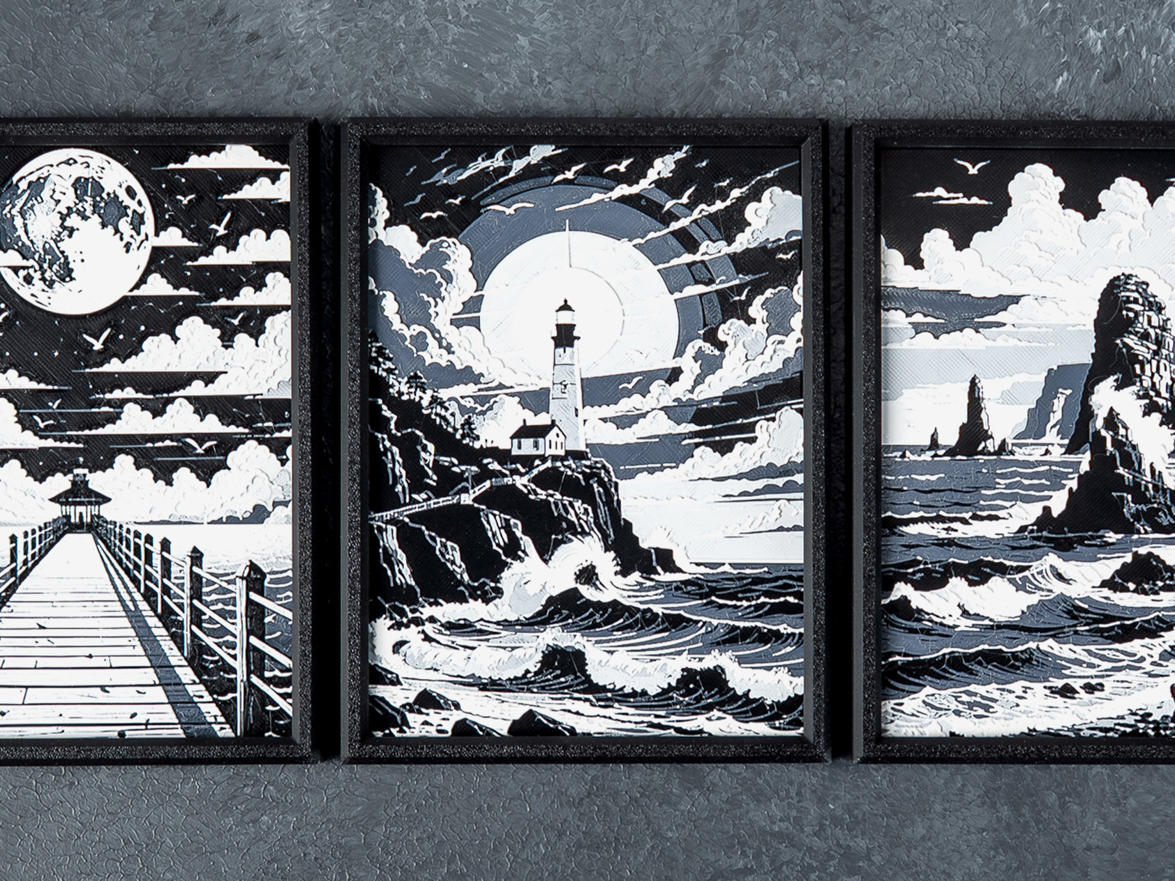 Midnight at Seaside Wall Art