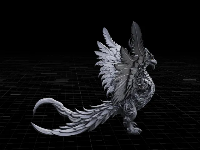 super detailed pheonix dragon mix