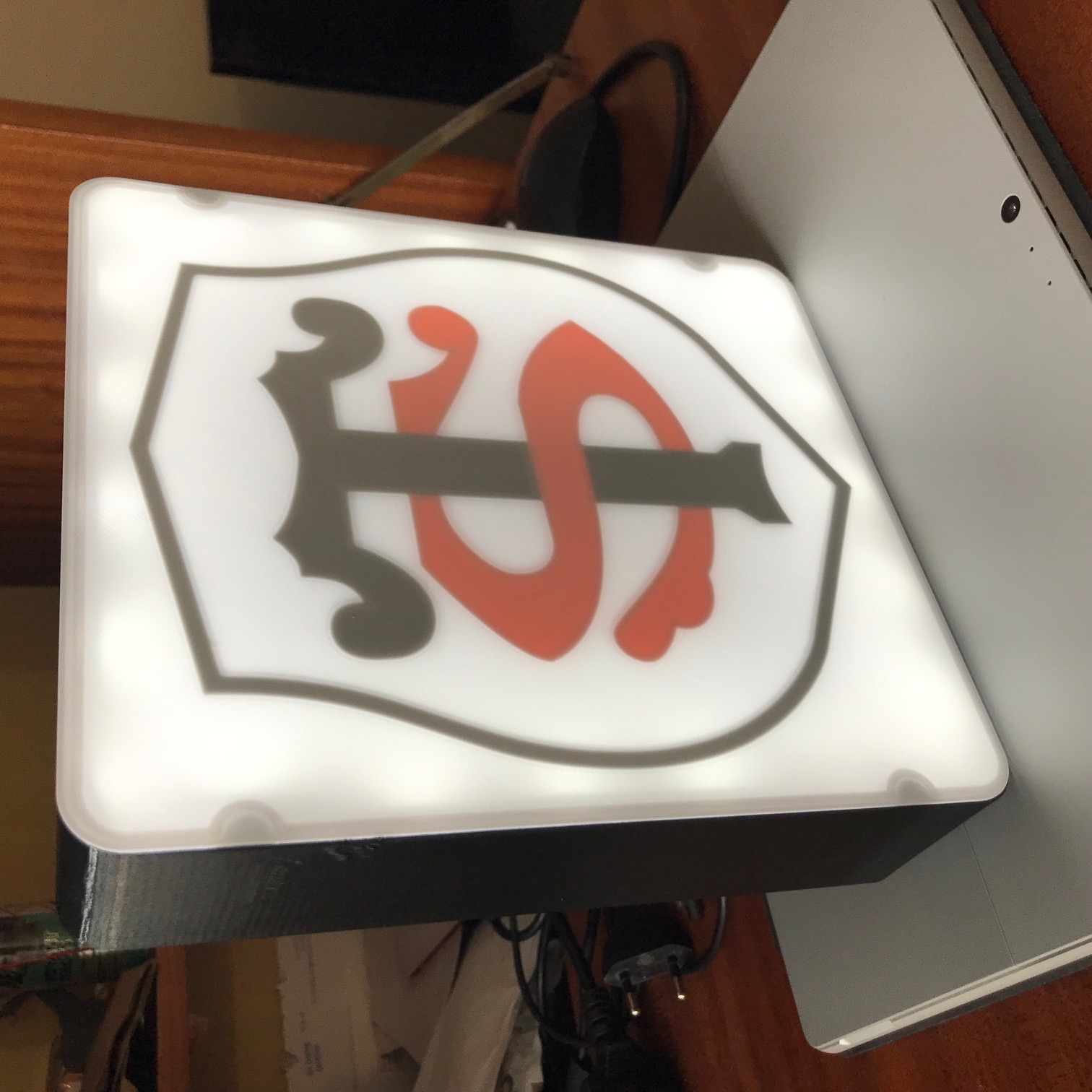 Logo Stade Toulousain rugby (veilleuse rétro-éclairée)