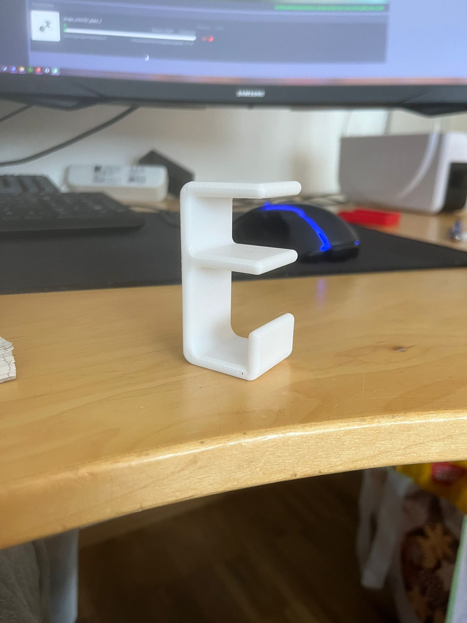 cabel hook for ikea galant 3D model