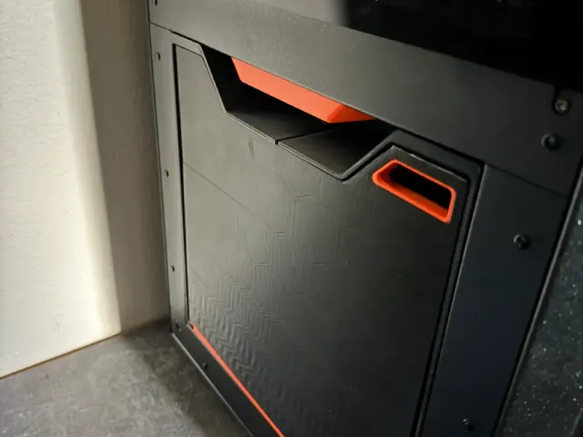 Prusa Core One Side Storage Door 2 part remix