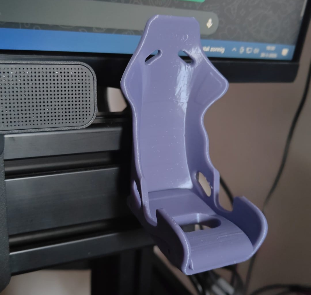 sim rig phone holder racing seat