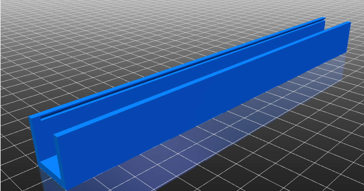 200mm x 20mm x 20mm Cable Raceway and Cover by MisterD Download free