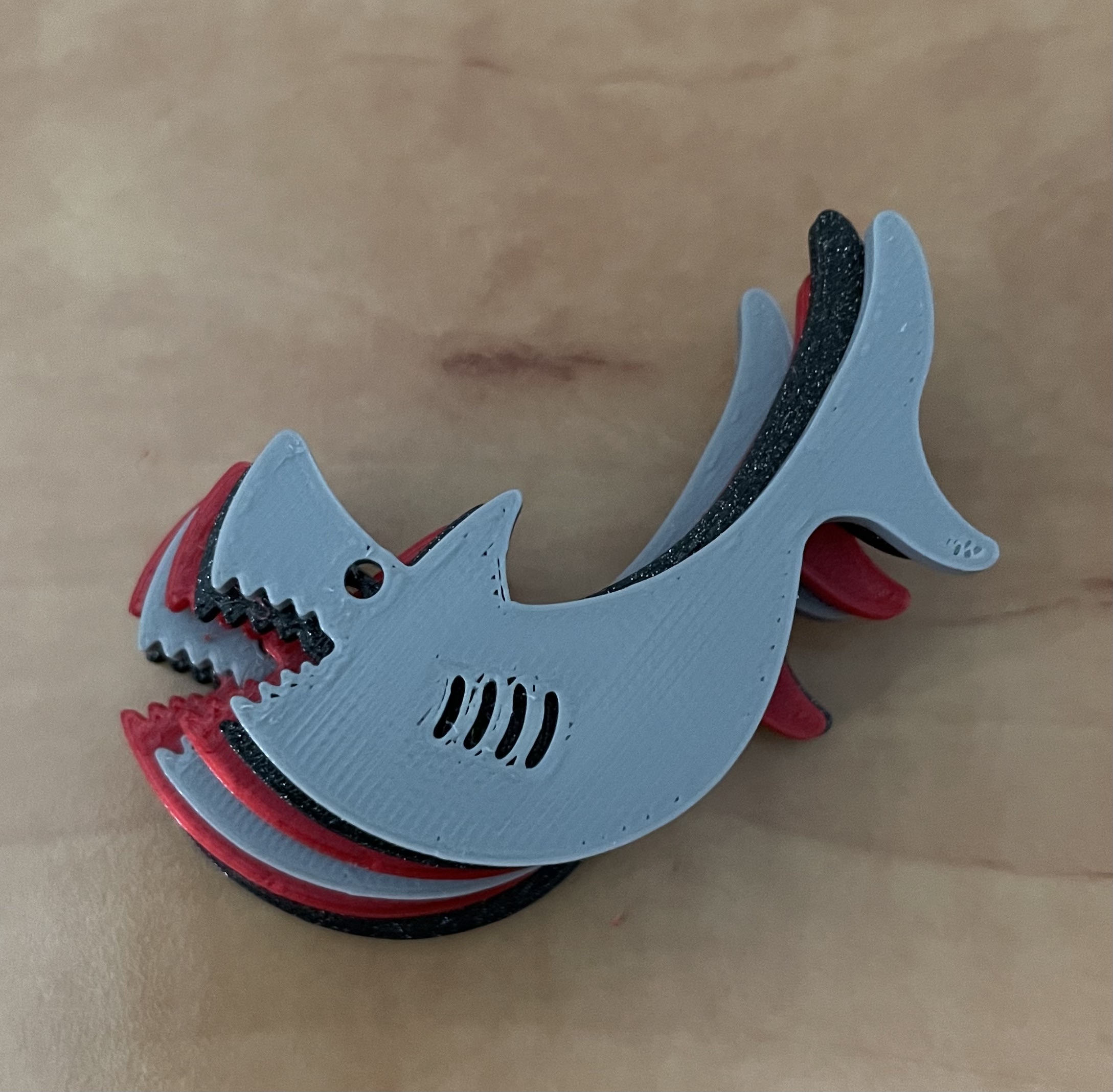 Miniatura 2 do modelo 3D Puzzle Shark Coaster