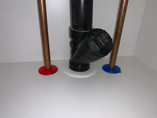 Pipe flange (escutcheon plate) in various sizes