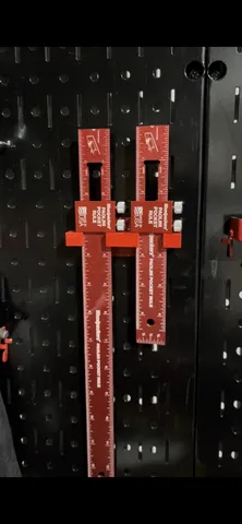 Wall control Pegboard Ruler Holder