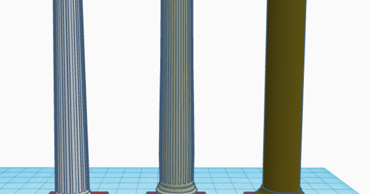 Greek Columns by Mugor89 Download free STL model