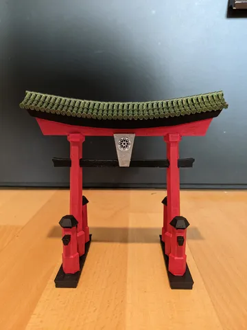 Torii Gate with Lego Baseplate