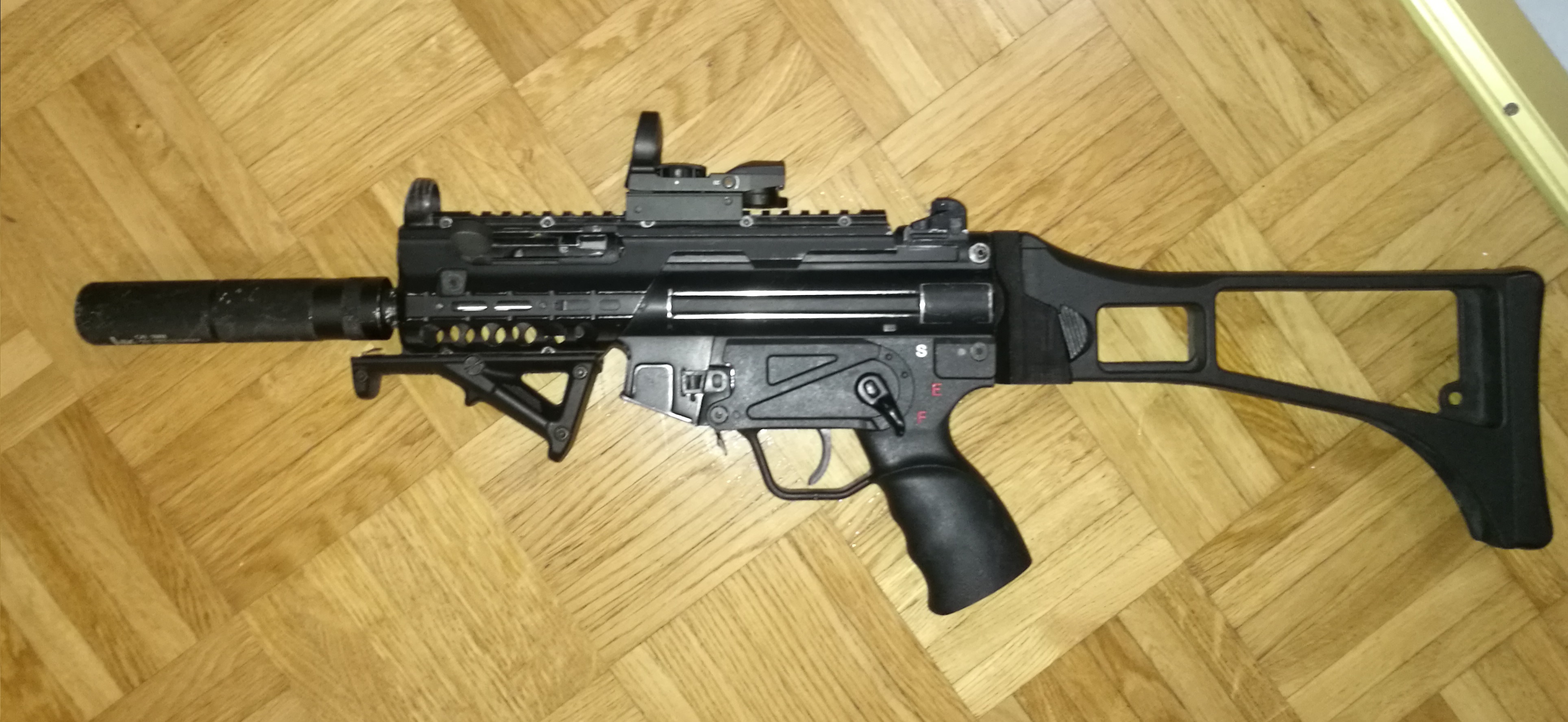 G36 stock adapter for MP5k AEG