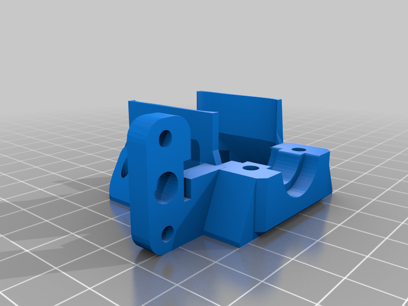 E3D V6 Bowden Carriage Mount - Fan and BLTouch Mount