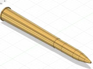 76 mm naval gun shell by bossed.nl | Download free STL model ...