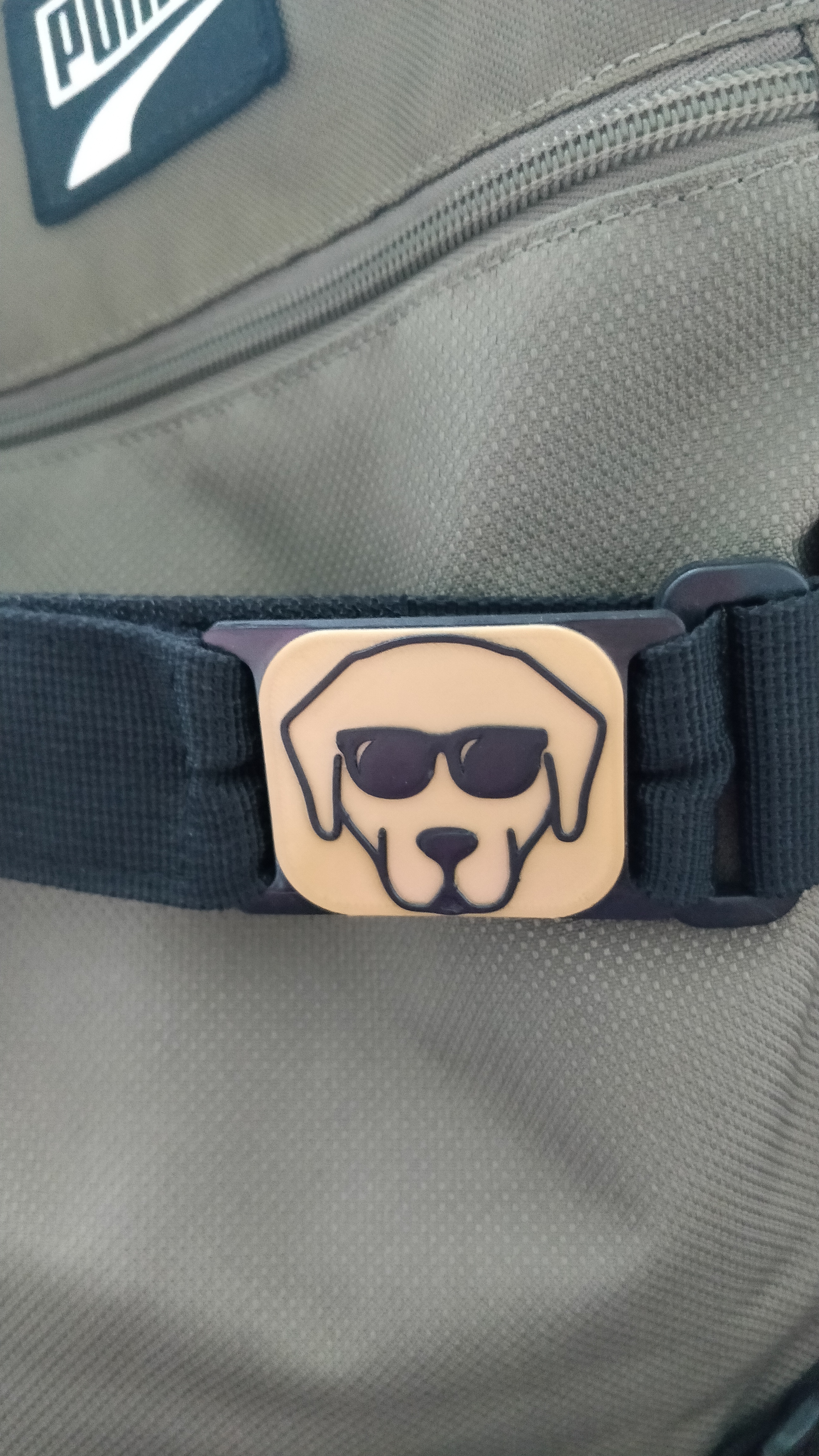 Labrador backpack tag