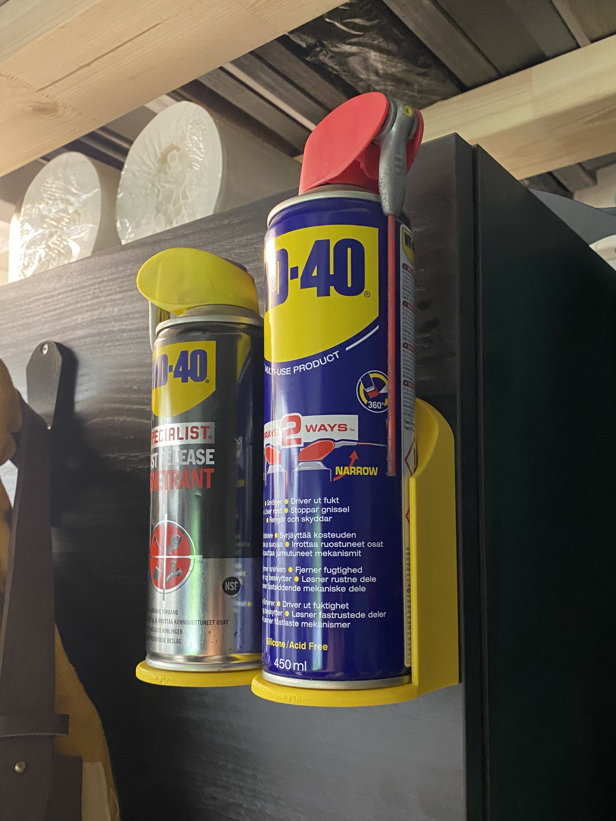 Magnetic Wall & Belt WD-40 can holder