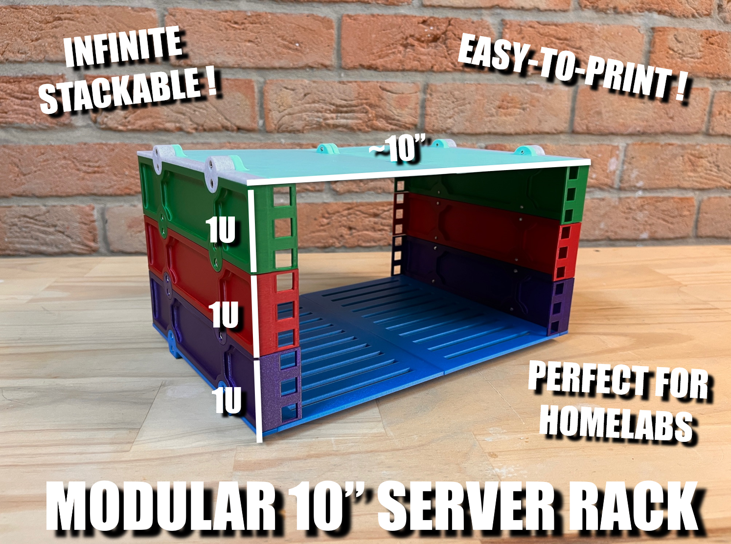 Modular 10 Inch Server Rack