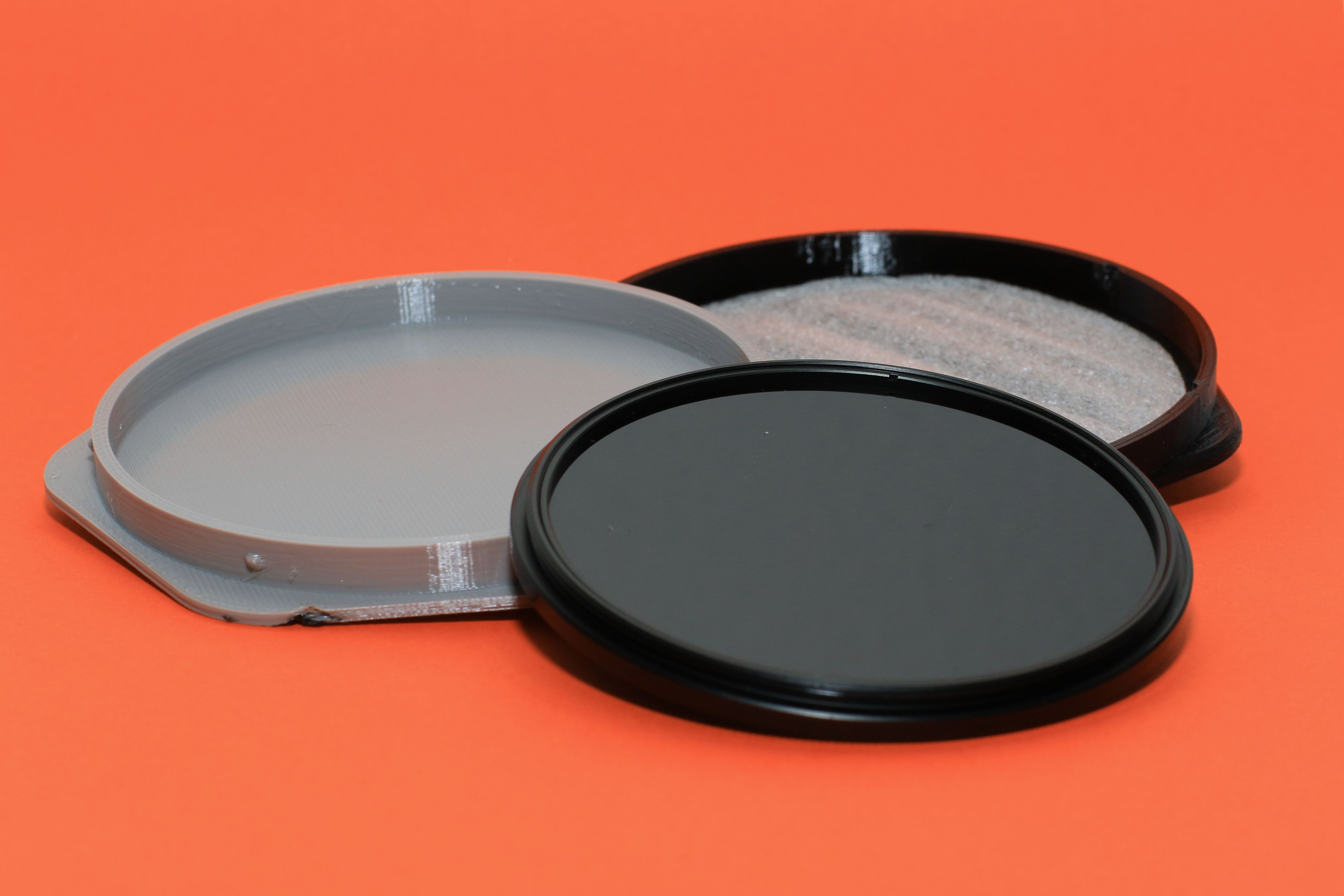 72mm Filter Box hex shape with snap fit Coaster-style