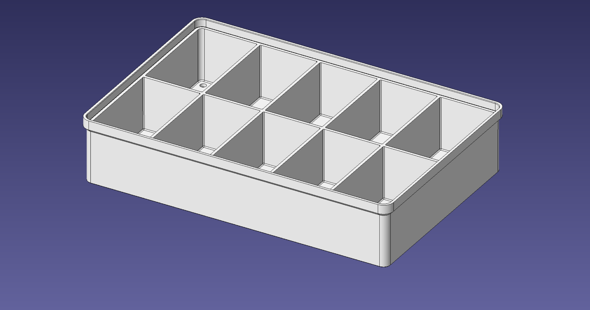 2x3 units, half height, 2x5 grid Stackable Insertbox by Bodo | Download ...