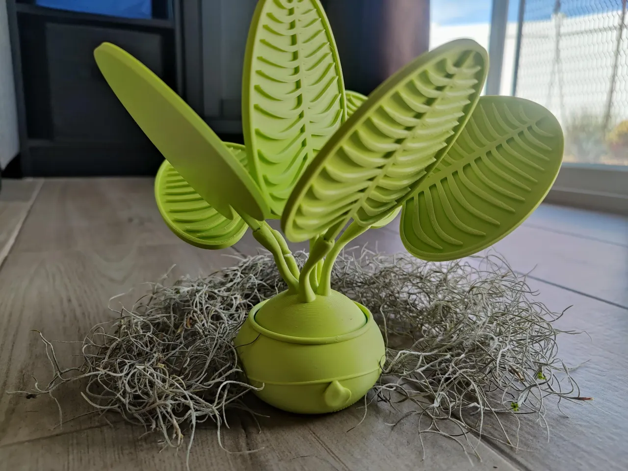 Leaf Drink Coasters with Plant Holder by Trilobyte3D | free STL model | Printables.com