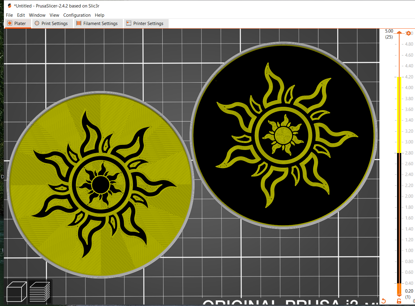 Miniatura 4 do modelo 3D Sun, Moon, & Star Coasters