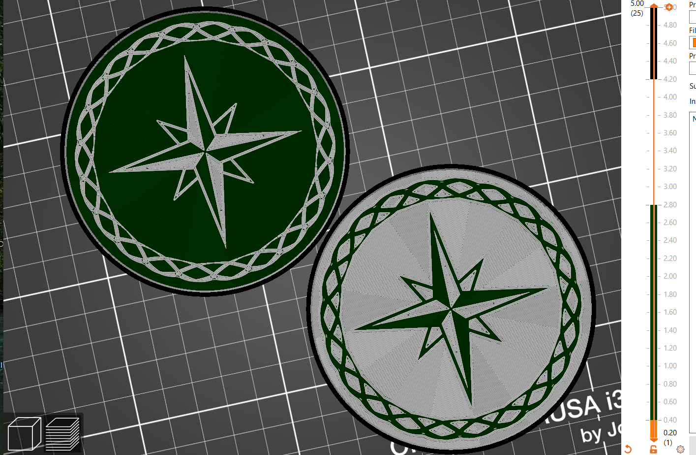 Miniatura 8 do modelo 3D Sun, Moon, & Star Coasters