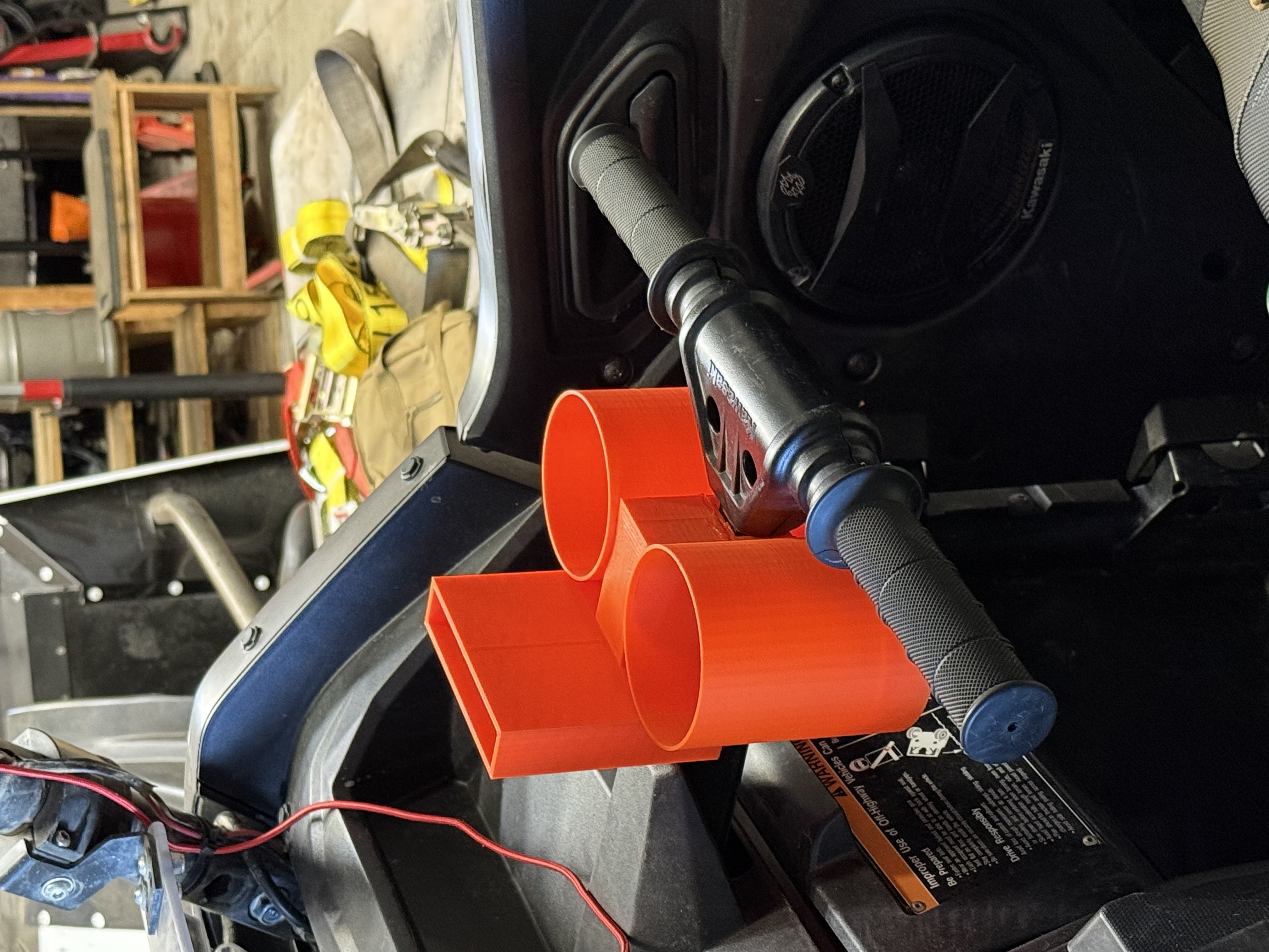 Side By Side Cup and Phone Holder UTV, KRX, RZR