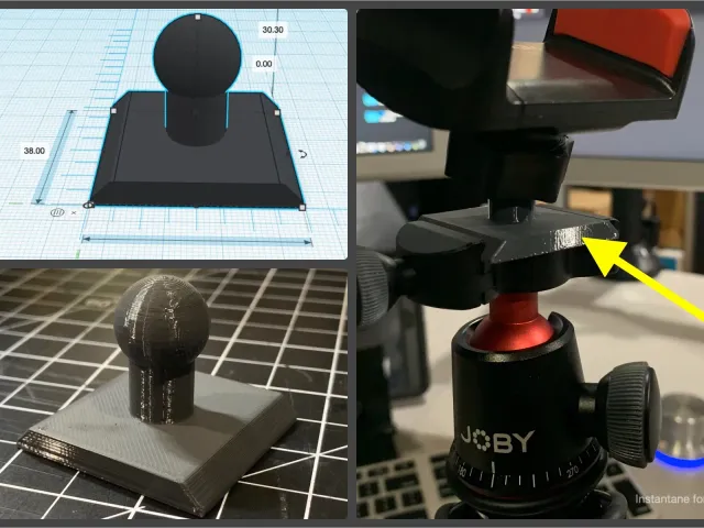 Tripod Adapter - Ball Mount to Arca Swiss Quick Release Plate