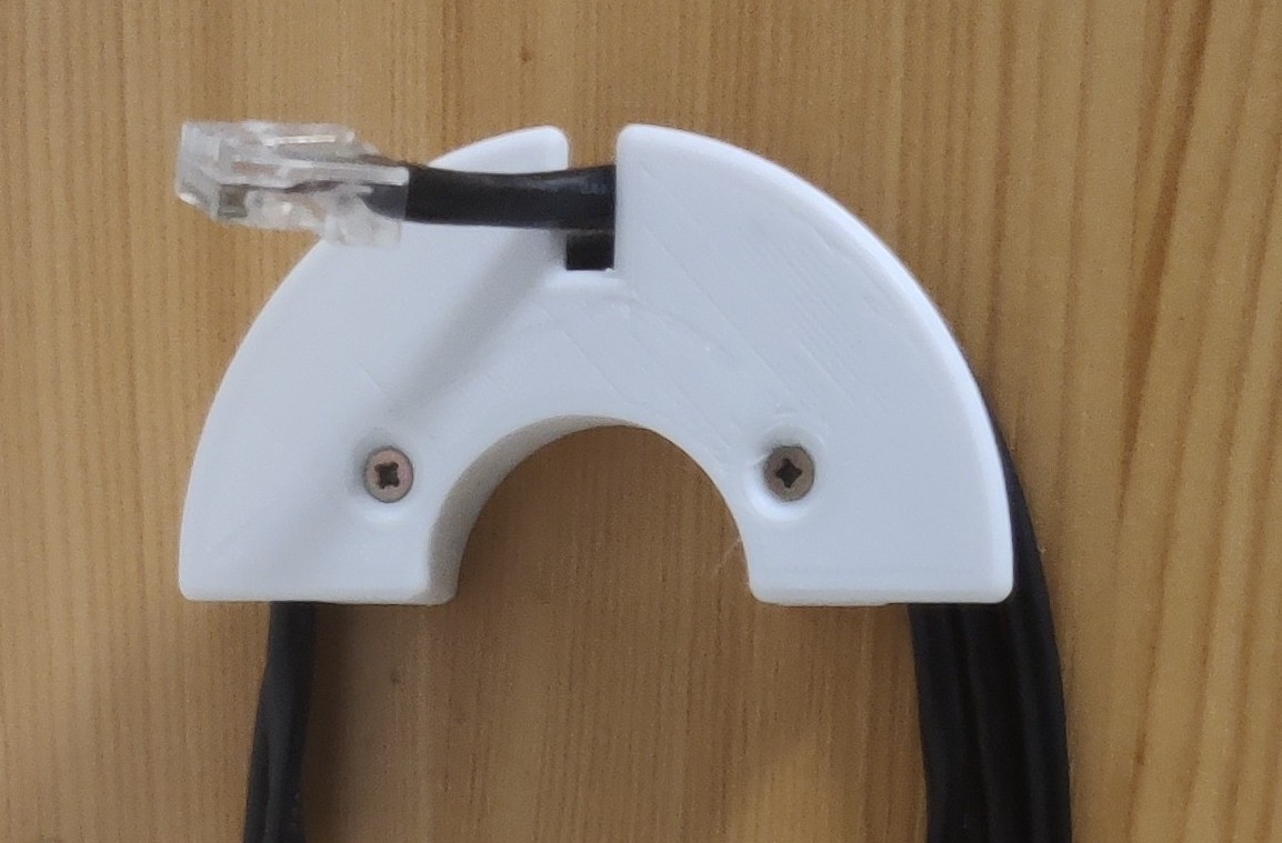Ethernet patch cable mount